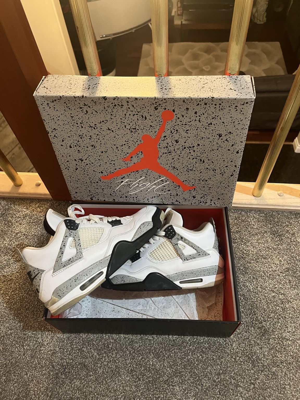 Jordan 4 White Cement